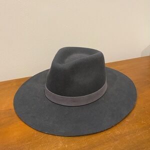 Anthropologie Wide Brim Wool Hat